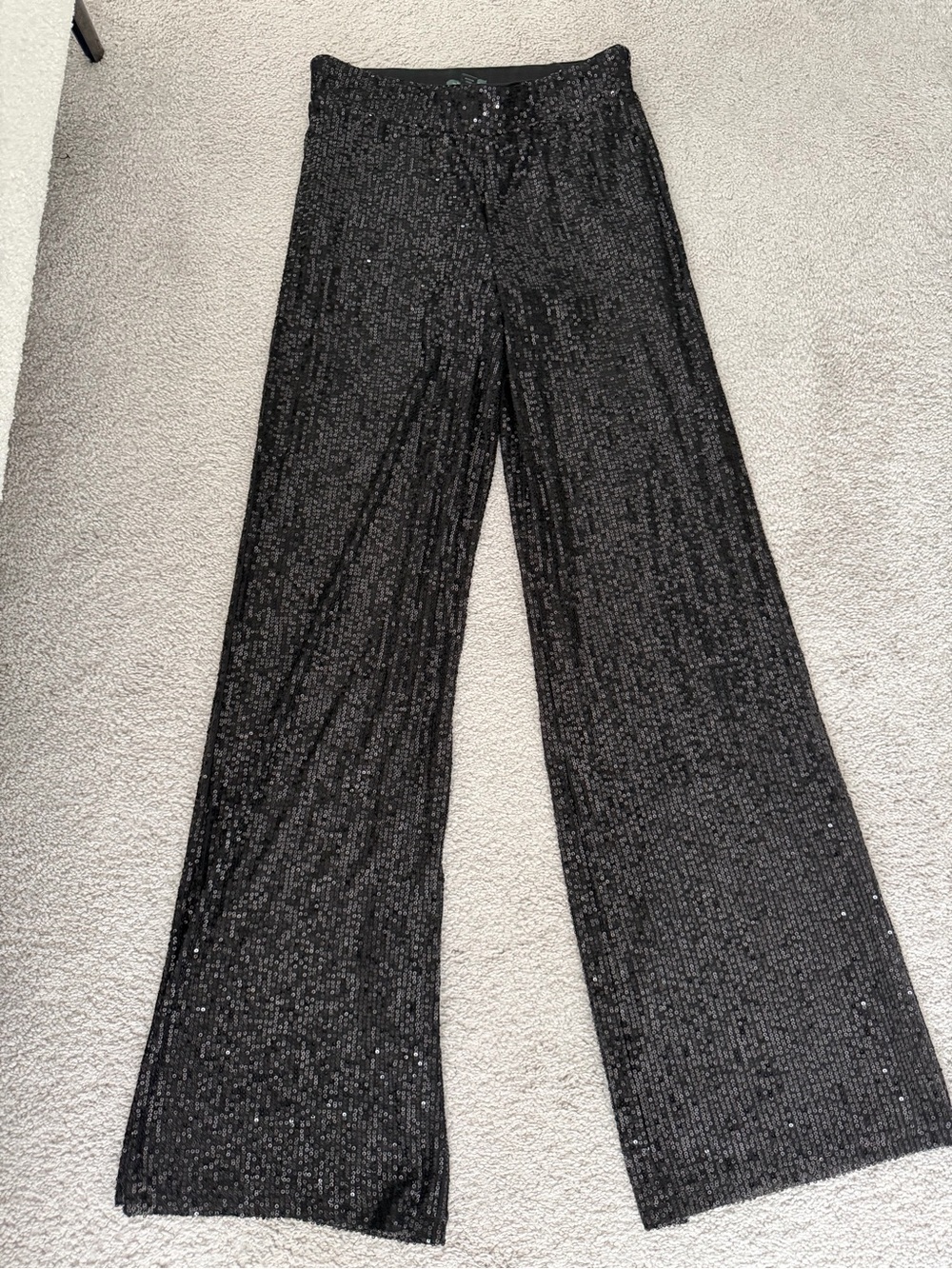 Wild Fable Black Sequin Wide-Leg Pants - Picture 3 of 4